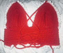 Load image into Gallery viewer, Holiday Festive Hand Crocheted Top