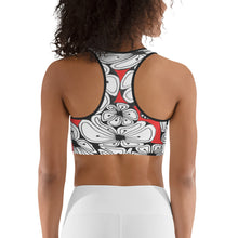 Load image into Gallery viewer, "Zentangled Flowers" Sports bra