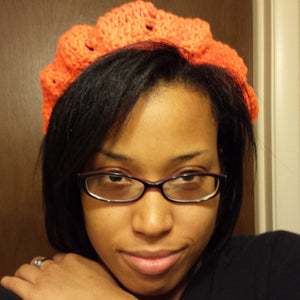 Hand Crocheted Triangle Pattern Beret
