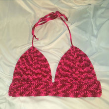 Load image into Gallery viewer, My Valentine Hand Crocheted Bikini Top