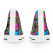 Load image into Gallery viewer, Colorful Zentangle Flowers Women&#39;s High Top Sneakers