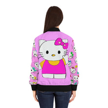 Load image into Gallery viewer, Hello Kitty Inspired Women&#39;s Bomber Jacket (AOP)