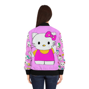 Hello Kitty Inspired Women's Bomber Jacket (AOP)