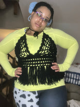Load image into Gallery viewer, Hand crocheted SpiderWeb Bralette