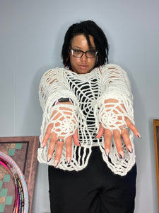 Hand crocheted Spiderweb 🕸️ Sweater