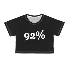 Load image into Gallery viewer, &quot;We the 92%&quot; Crop Tee (AOP)