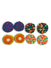 Load image into Gallery viewer, Hand Crocheted Candy 🍭Theme Hair Bun Covers