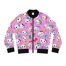 Load image into Gallery viewer, Hello Kitty Inspired Women&#39;s Bomber Jacket (AOP)