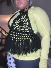 Load image into Gallery viewer, Hand crocheted SpiderWeb Bralette