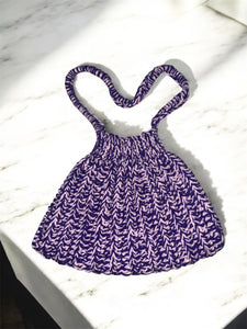 Hand crocheted Fan Purses