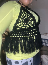 Load image into Gallery viewer, Hand crocheted SpiderWeb Bralette