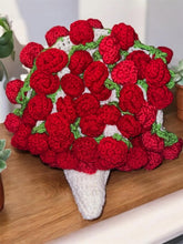 Load image into Gallery viewer, Hand crocheted roses bouquet blanket