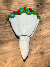 Load image into Gallery viewer, Hand crocheted Roses &amp; Forget Me Not Bouquet Blanket