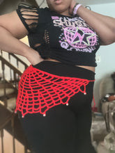 Load image into Gallery viewer, Hand crochet Spider-Web Bandana with Pearls