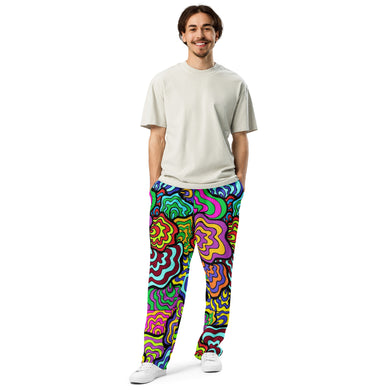 Colorful Sea Shells Wide-leg joggers