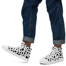 Load image into Gallery viewer, Cruella Dalmatians Spots Inspired Men’s high top canvas shoes