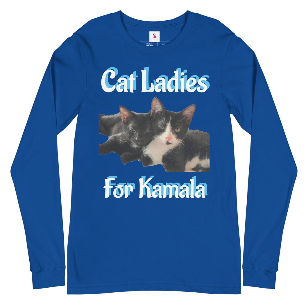 Cat Ladies for Kamala Unisex Long Sleeve Tee