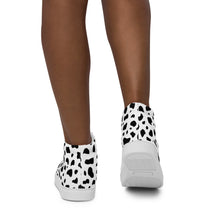 Load image into Gallery viewer, Cruella Dalmatians Spots Inspired Women’s high top canvas shoes