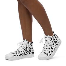 Load image into Gallery viewer, Cruella Dalmatians Spots Inspired Women’s high top canvas shoes