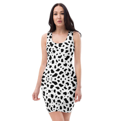 Cruella Dalmatian Spots Inspired Sublimation Cut & Sew Dress
