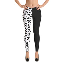 Load image into Gallery viewer, Cruella DeVil Two-Toned Dalmatian Leggings