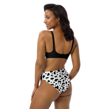 Load image into Gallery viewer, Cruella DeVil Two-Toned Dalmatian Spots Recycled high-waisted bikini