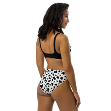 Load image into Gallery viewer, Cruella DeVil Two-Toned Dalmatian Spots Recycled high-waisted bikini