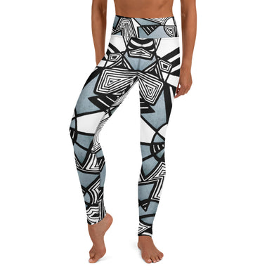 Cubism Abstract Sketchbook Art Yoga Leggings