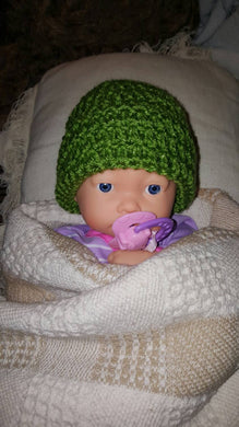 Glitter Emerald New Born Baby Hat for 0 to 6 month olds